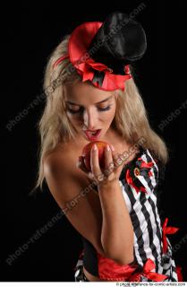 CHRISTY STANDING POSE WITH APPLE